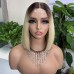 Uglam 2x6 Straight #4/613 Transparent Lace Closure Bob Wigs