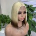 Uglam 2x6 Straight #613/4 Transparent Lace Closure Bob Wigs