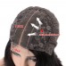 Uglam 2x6 SDD Bone Straight Colored Transparent Lace Closure Bob Wigs
