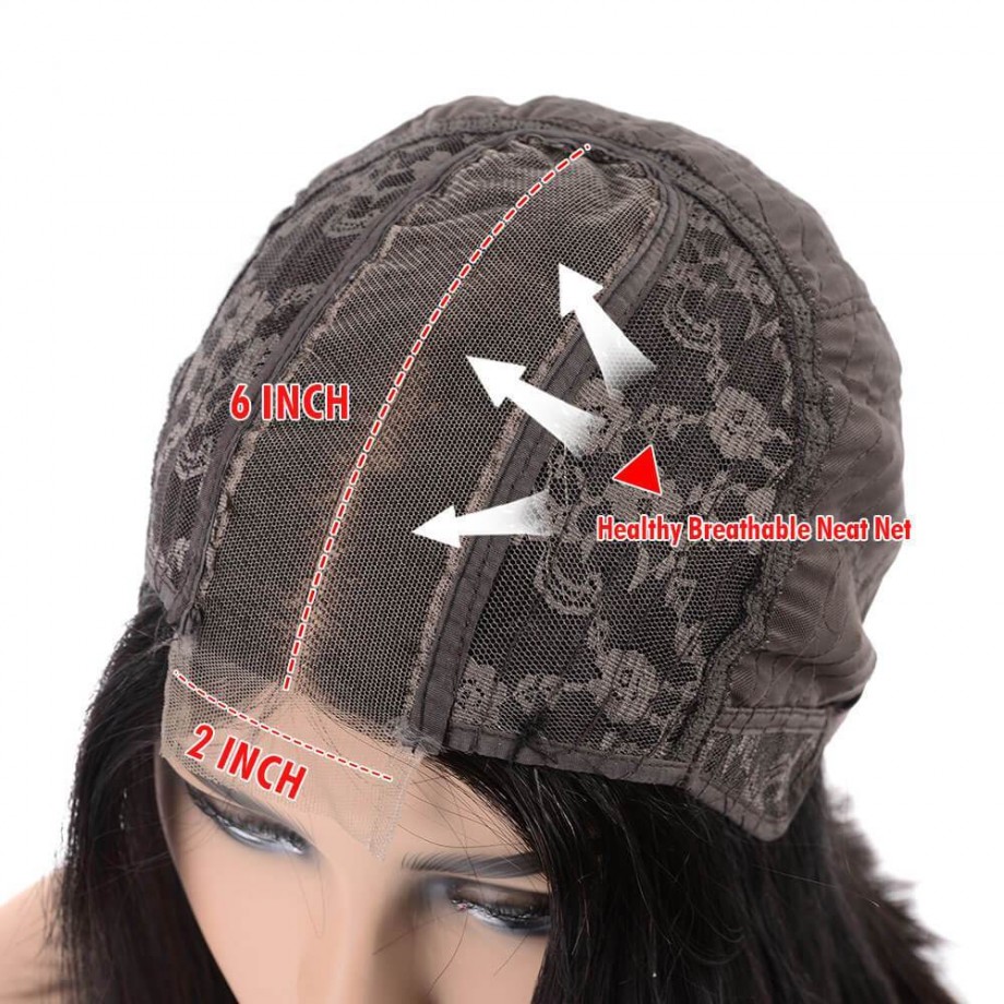 Uglam 2x6 SDD Bone Straight Colored Transparent Lace Closure Bob Wigs