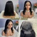 Uglam 13x4 Color Straight Transparent Lace Front Bob Wigs