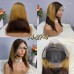 Uglam 13x4 Color Straight Transparent Lace Front Bob Wigs