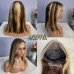 Uglam 13x4 Color Straight Transparent Lace Front Bob Wigs