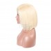 Uglam 613 Blonde Color 13X4 Lace Front Bob Wig Straight