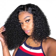 Uglam Bob Closure Wig 250% Density Deep Wave Virgin Hair