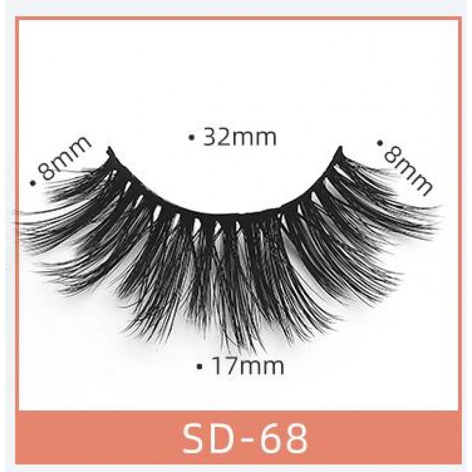 Uglam 100% Mink Hair 3D False Eyelashes