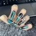 Uglam 10 packs of cat eye diamonds and unique beautiful manicure nail designs for charming ladies