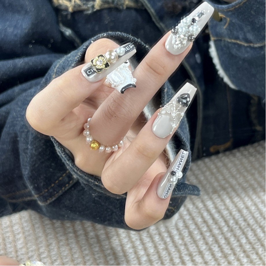 Uglam 10 packs of cat eye diamonds and unique beautiful manicure nail designs for charming ladies