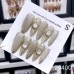 Uglam 10 packs of cat eye diamonds and unique beautiful manicure nail designs for charming ladies