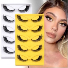 Uglam 5 pairs Women Beauty False Eyelashes Thick Long Eye Lashes Fox Eye Extension