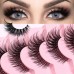 Uglam 5 pairs Women Beauty False Eyelashes Thick Long Eye Lashes Fox Eye Extension