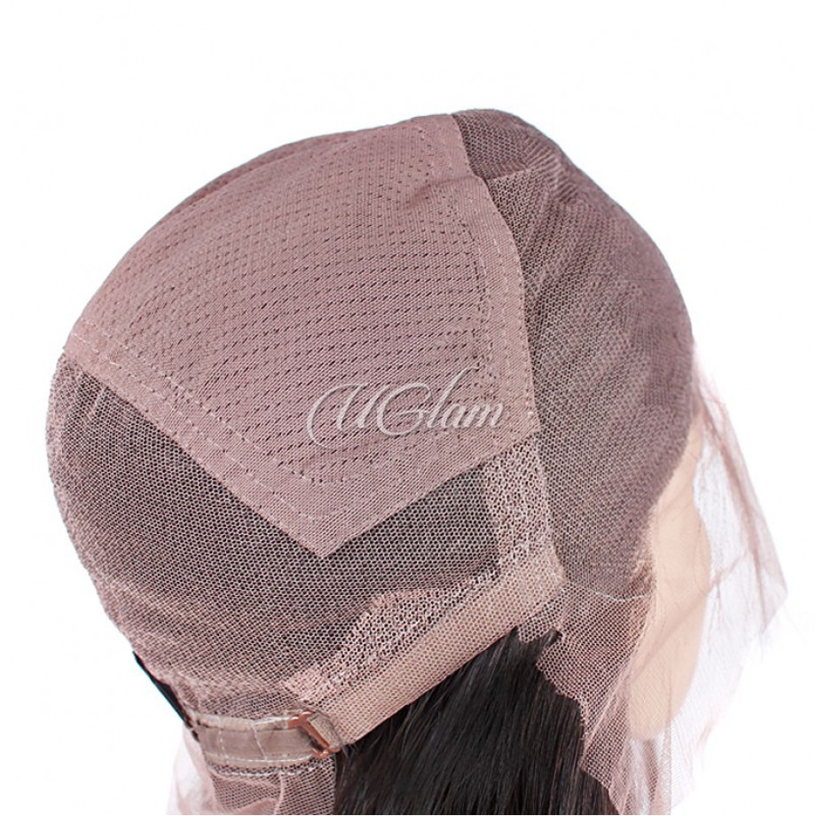 Uglam Transparent Full Lace Wigs Straight