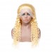 Uglam Lace Front Wigs 613 Honey Blonde Color Deep Wave Wig