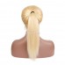 Uglam Transparent Full Lace Wigs 613 Honey Blonde Color Straight