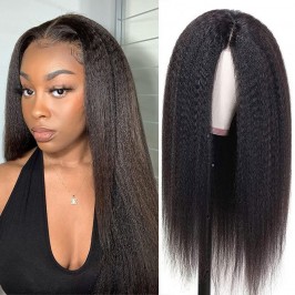 Uglam HD Lace Closure Wig Kinky Straight