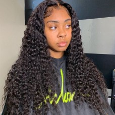 Uglam HD Lace Closure Wig Deep Wave