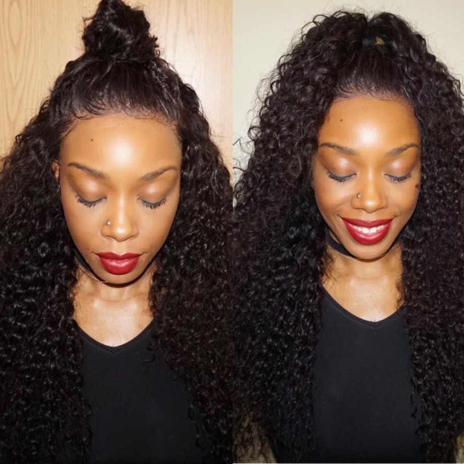 Uglam HD Lace Closure Wig Kinky Curly 