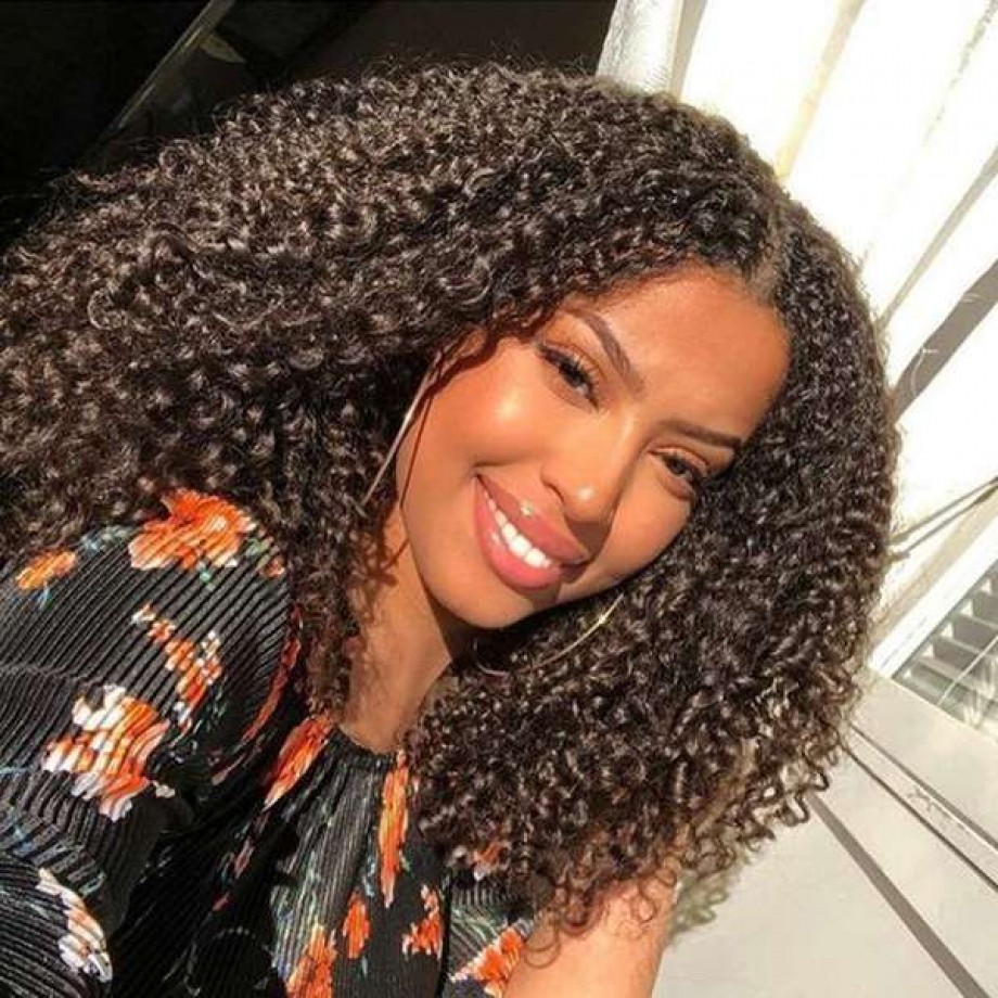 Uglam HD Lace Closure Wig Kinky Curly 