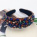Uglam Colorful Crystals-Inlaid Sponge Rhinestone Headband