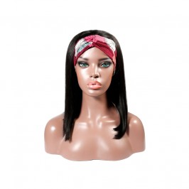 Uglam Headband Wigs Straight No PrePlucked Hairline