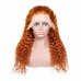 Uglam 13X4 Lace Front Orange Ginger Wig Color Body Wave&Straight Wig&Deep Wave&Water Wave