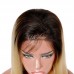 Uglam Lace Front Wigs 1B/613 Blonde Color Straight 150% Density