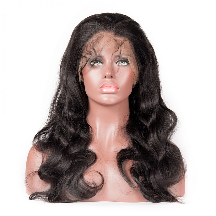 Uglam 13X4 Transparent Lace Front Body Wave Wig 180% Density