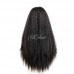 Uglam 13X4 Lace Front Wigs Kinky Straight 150%  Density