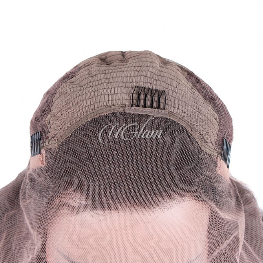 Uglam 13X4 Lace Front Wigs Kinky Straight 150%  Density