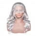 Uglam Sliver Grey Color 13x4 Lace Front Wig Body Wave Humanhair