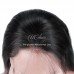 Virgin Human Hair 13X4 Transparent Lace Front Straight Wig 180% Density