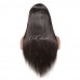 Virgin Human Hair 13X4 Transparent Lace Front Straight Wig 180% Density