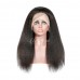 Uglam Transparent Lace Front Kinky Straight Wig 200% Density