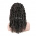 Uglam Transparent Lace Front Kinky Curly Wig 200% Density