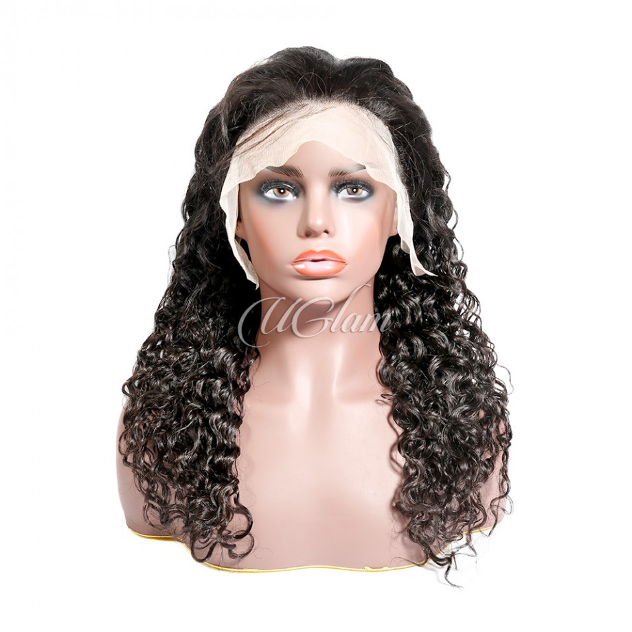 Uglam 13x4 Lace Front Water Wave Wig 180% Density