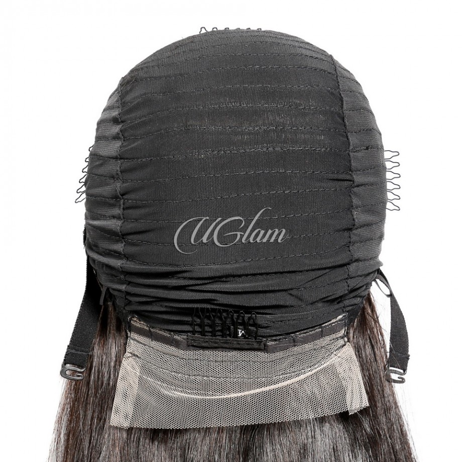 Uglam 13x4 HD Lace Front Kinky Straight Wig 200% Density