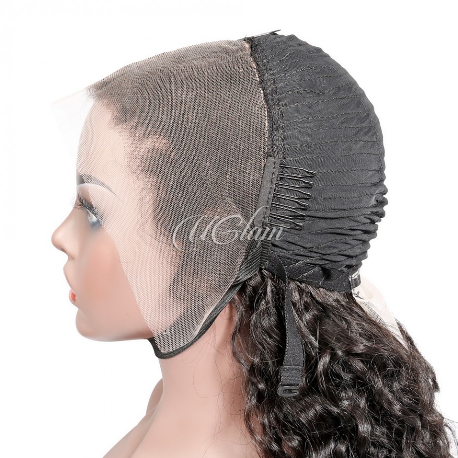 Uglam 13x4 HD Lace Front Kinky Straight Wig 200% Density