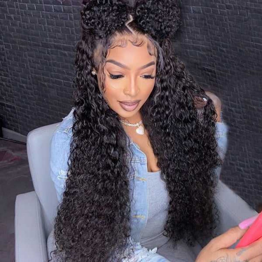 Uglam 13x4 Lace Front Water Wave Wig 180% Density