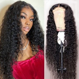Uglam 13x4 Lace Front Water Wave Wig 180% Density