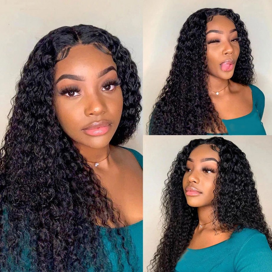 Uglam 13x4 HD Lace Front Kinky Curly Wig 200% Density