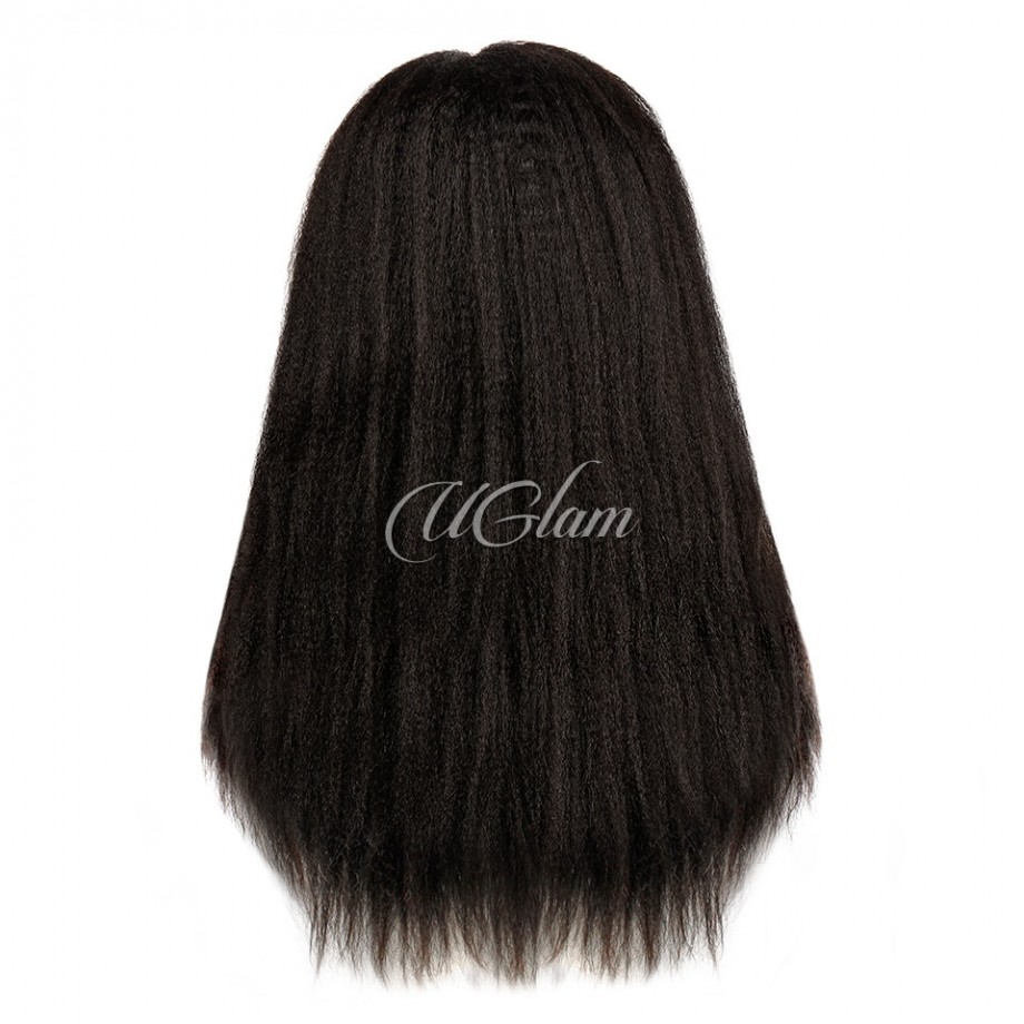 Uglam 13x6 HD Lace Front Kinky Straight Wig 200% Density