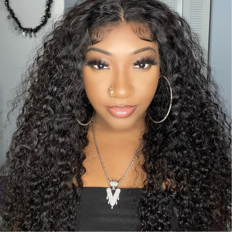Uglam 13x6 HD Lace Front Kinky Curly Wig 200% Density