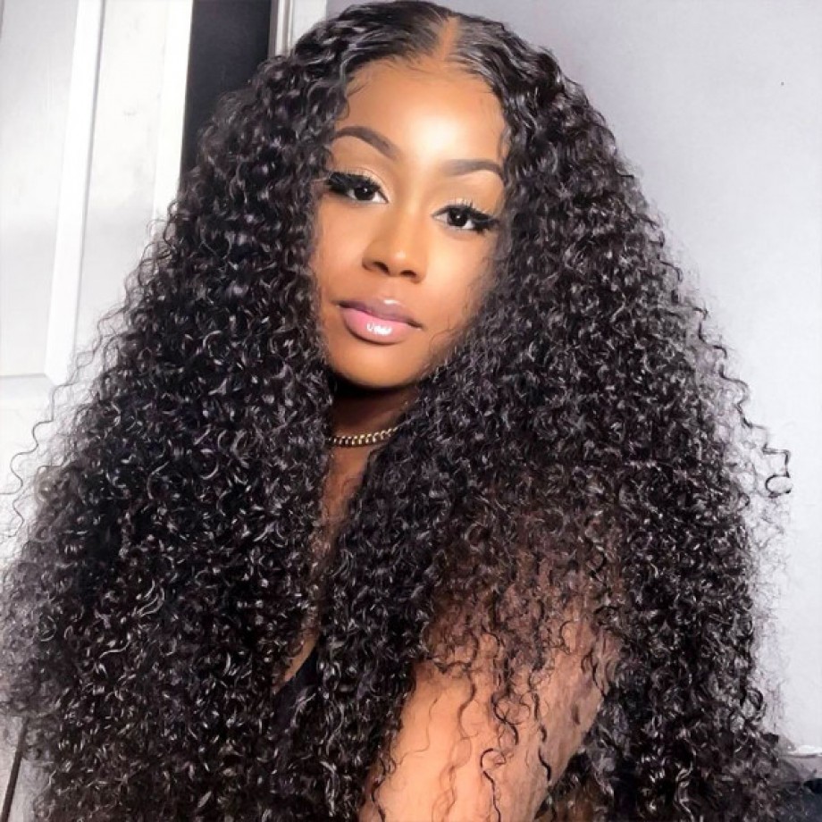Uglam 13x6 HD Lace Front Kinky Curly Wig 200% Density