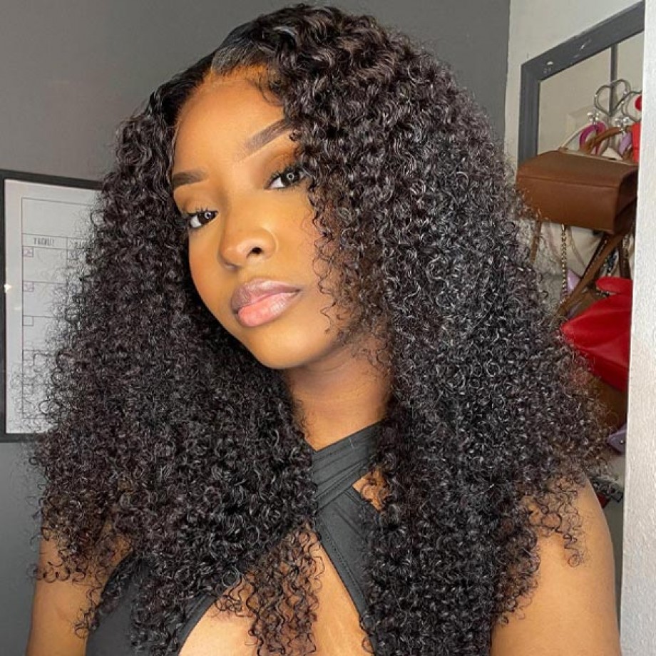 Uglam 13x6 HD Lace Front Kinky Curly Wig 200% Density