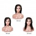Uglam Non Remy Hair Lace Front Wigs Deep Wave 150% Density