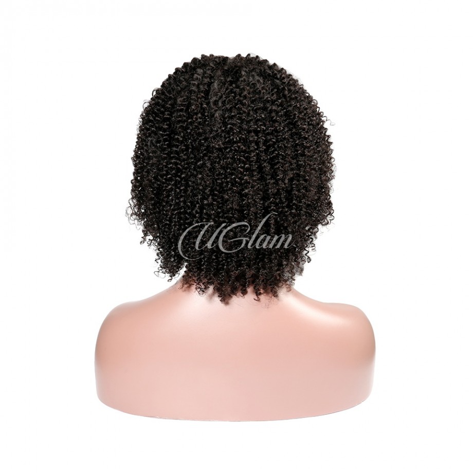 Uglam Machine Wigs Kinky Curly For Women