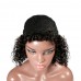 Uglam Bob Machine Made Wigs With Bang Hair Deep Wave 