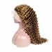 Virgin 13X4 Lace Front Piano Highlight #4/27 Color Deep Wave Human Hair Wig 
