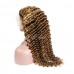 Virgin 13X4 Lace Front Piano Highlight #4/27 Color Deep Wave Human Hair Wig 