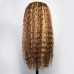 Uglam Piano Color Highlight #4/27 Deep Wave 13X4 Lace Front Wig